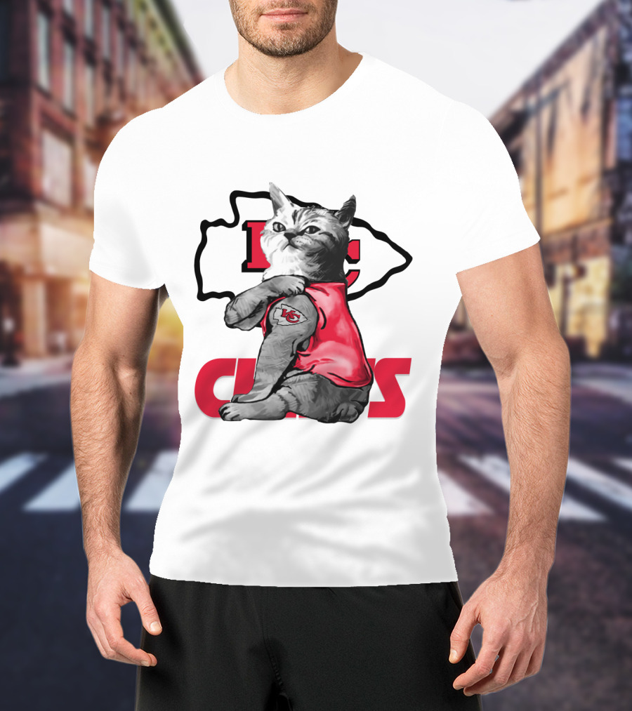 Kansas City Chiefs Cat Lovers T-Shirt