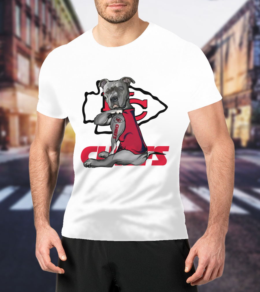 Kansas City Chiefs Pitbull Nfl T-Shirt