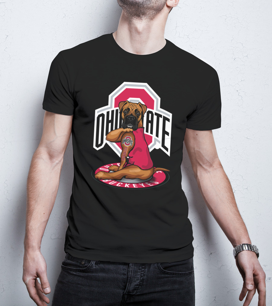 Ohio State Buckeyes Dog In T-Shirt