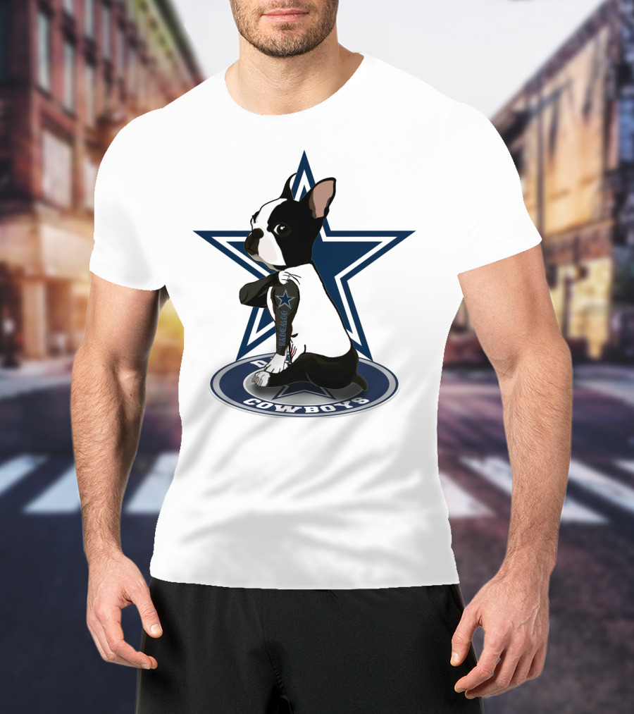 Boston Terrier Cowboys Star T-Shirt