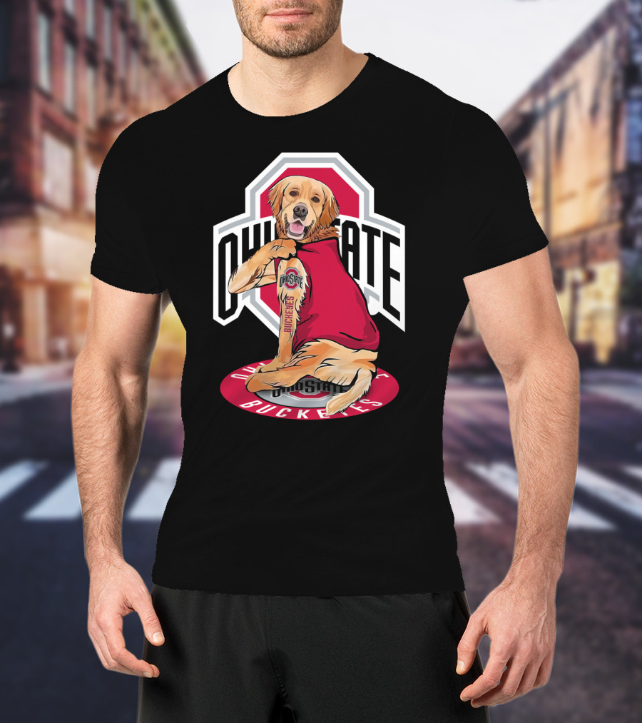 Ohio State Buckeyes Golden Retriever T-Shirt