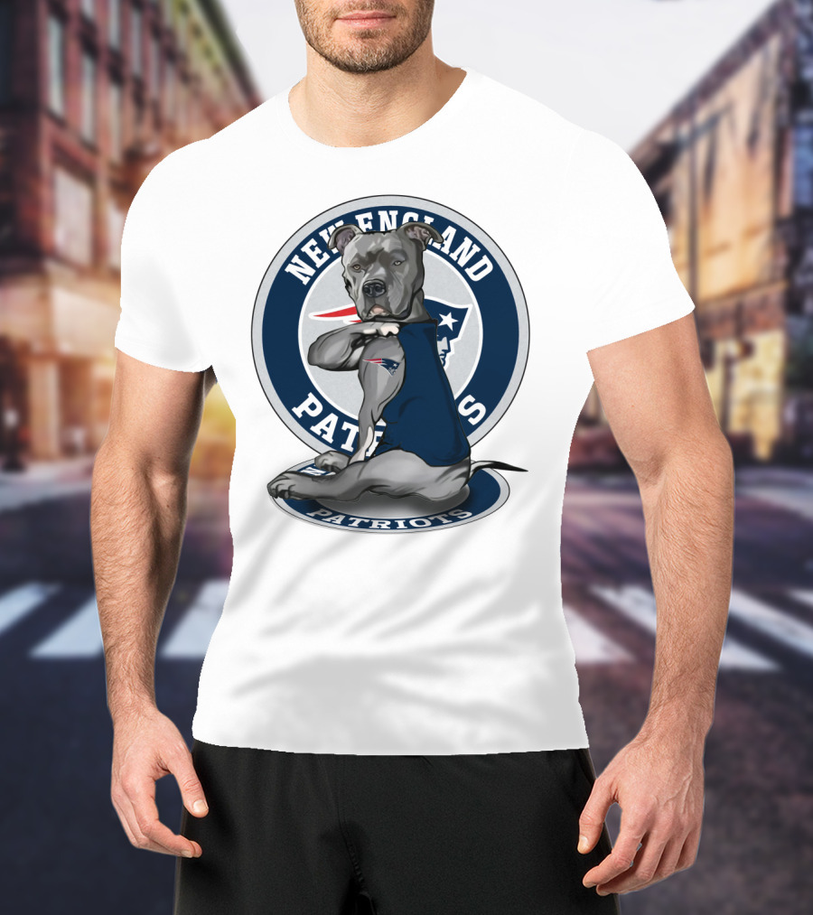 New England Patriots Pitbull Fan T-Shirt