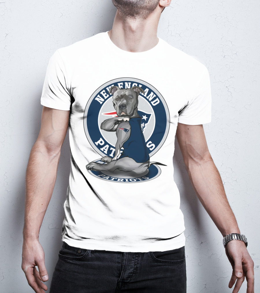 New England Patriots Pitbull Fan T-Shirt