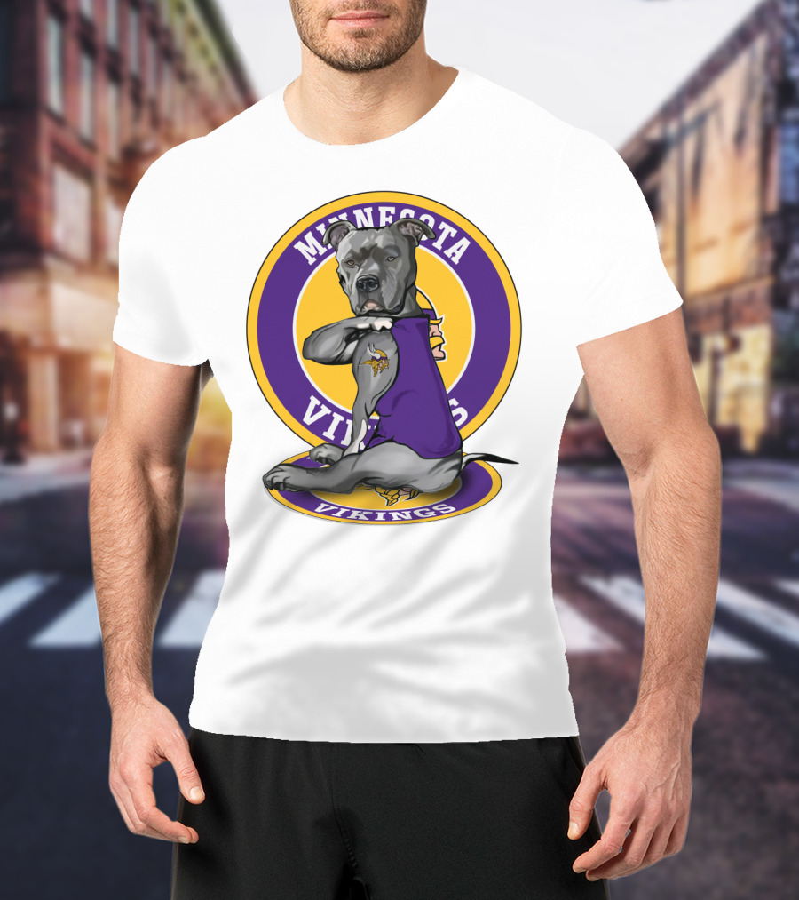 Minnesota Vikings Pitbull T-Shirt