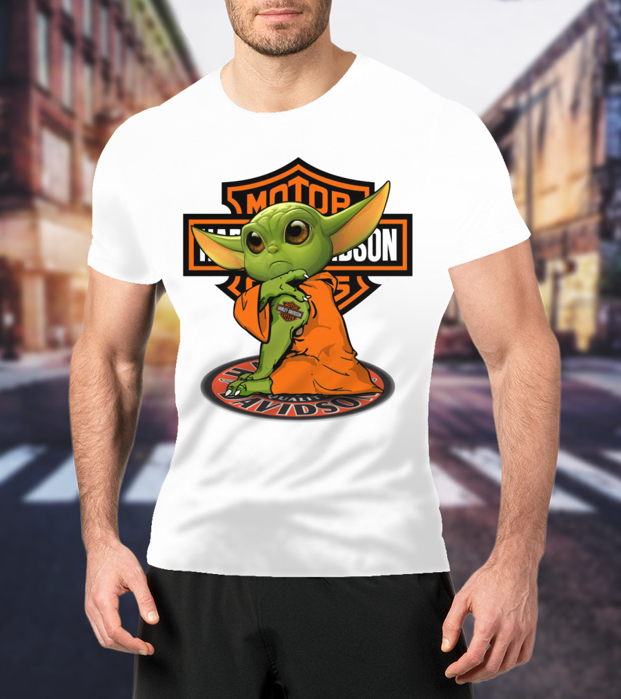 Harley Davidson Yoda Motorcycles T-Shirt