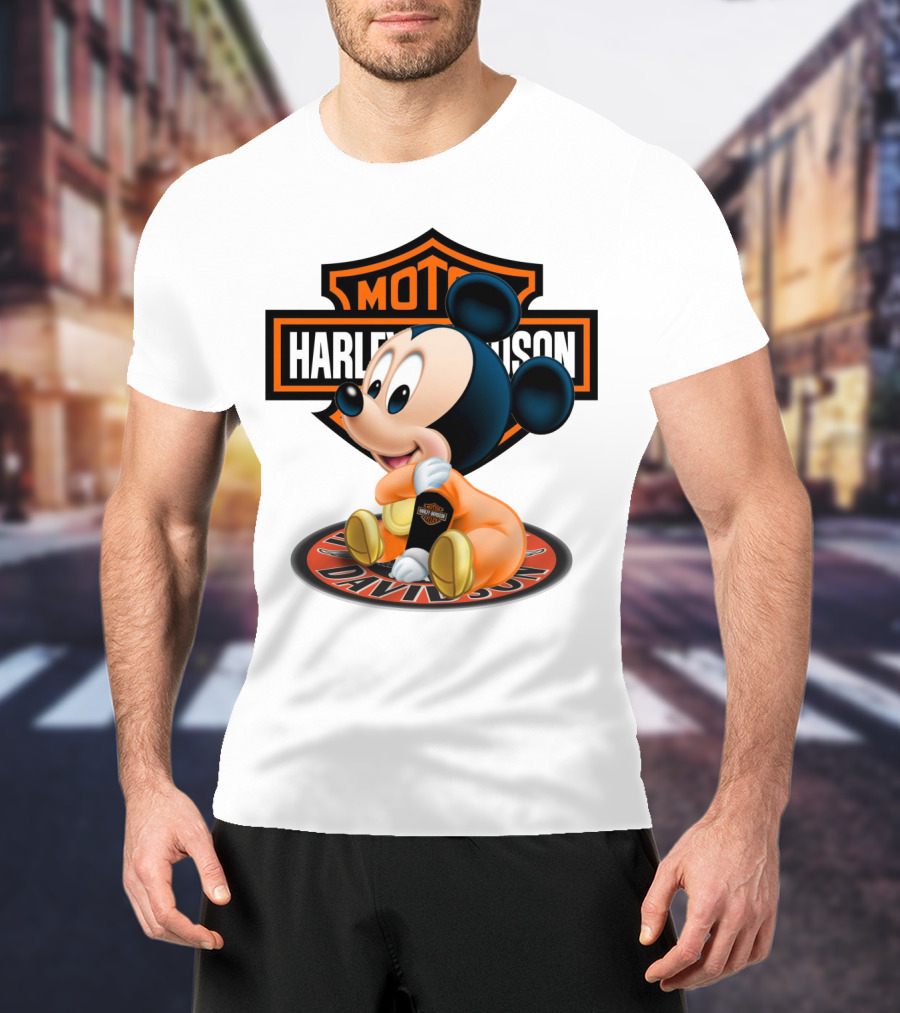 Harley Davidson Moto Mickey Mouse T-Shirt