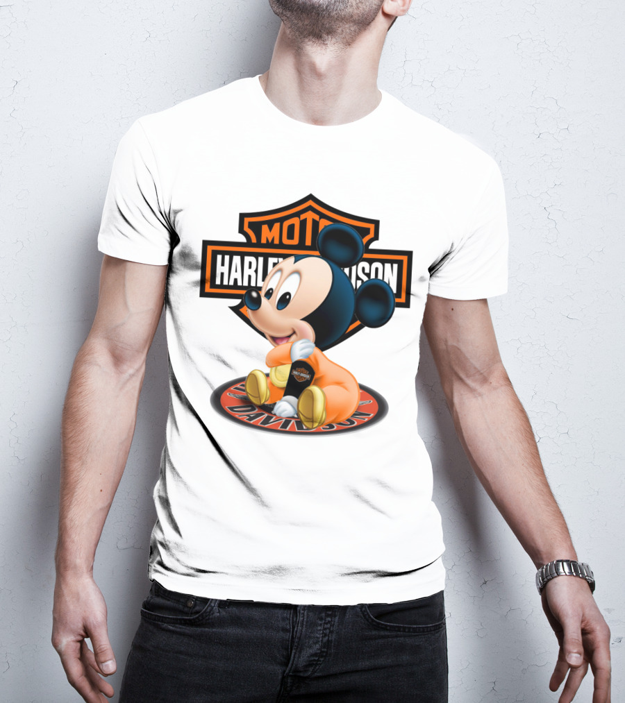 Harley Davidson Moto Mickey Mouse T-Shirt