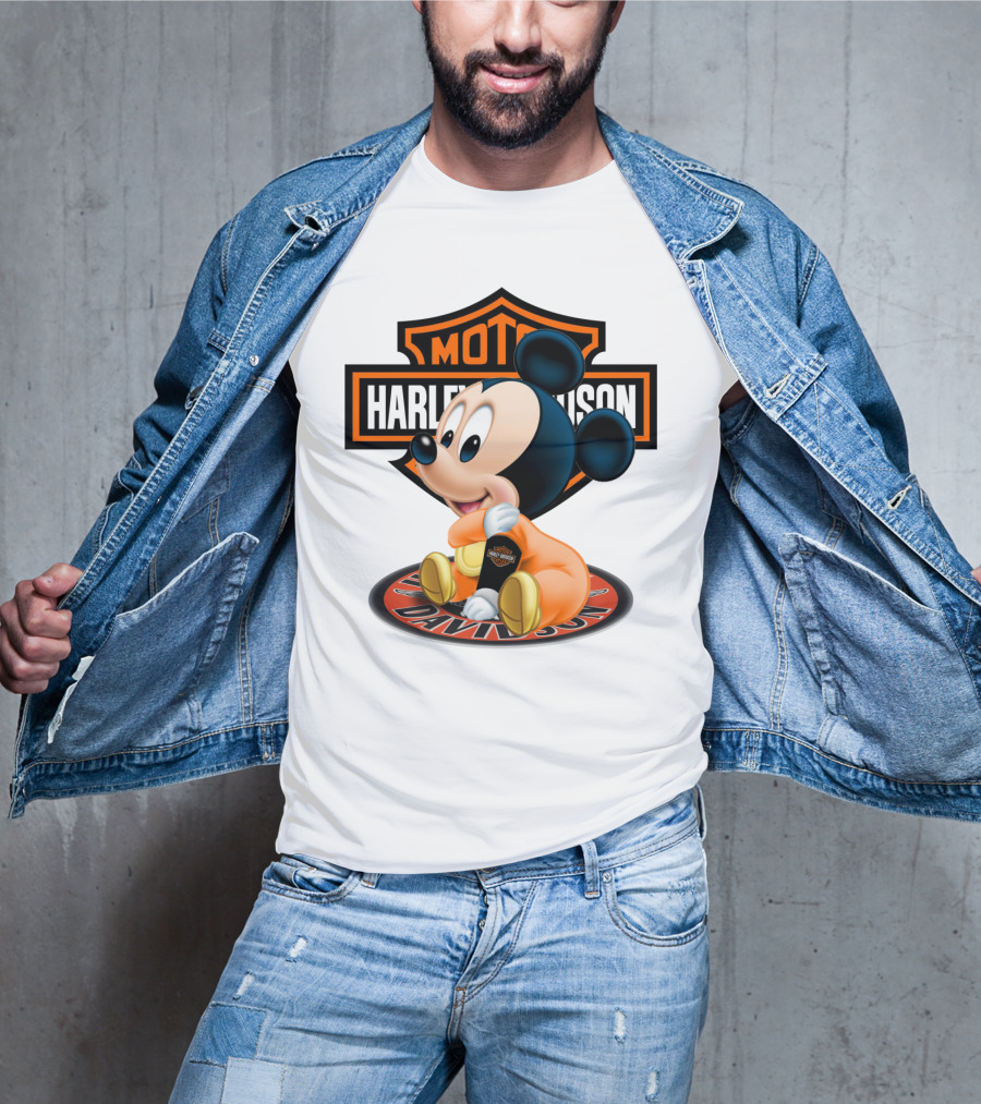 Harley Davidson Moto Mickey Mouse T-Shirt