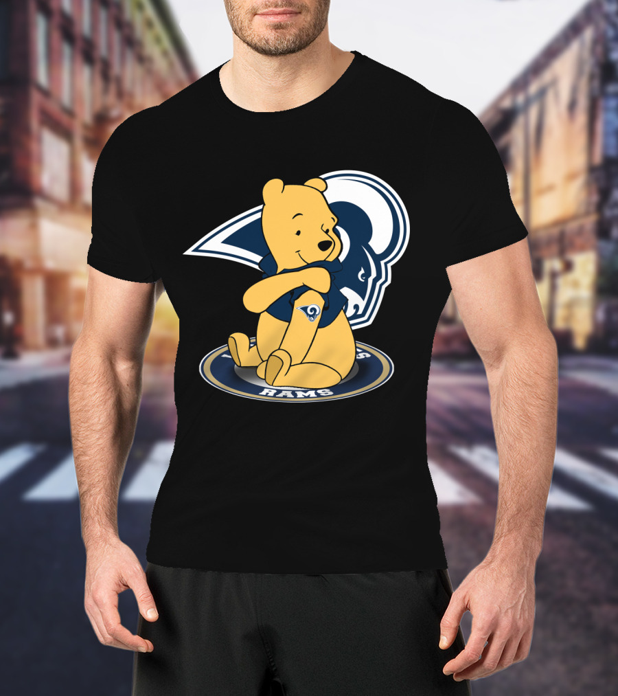 Pooh Rams LA Football Bear T-Shirt