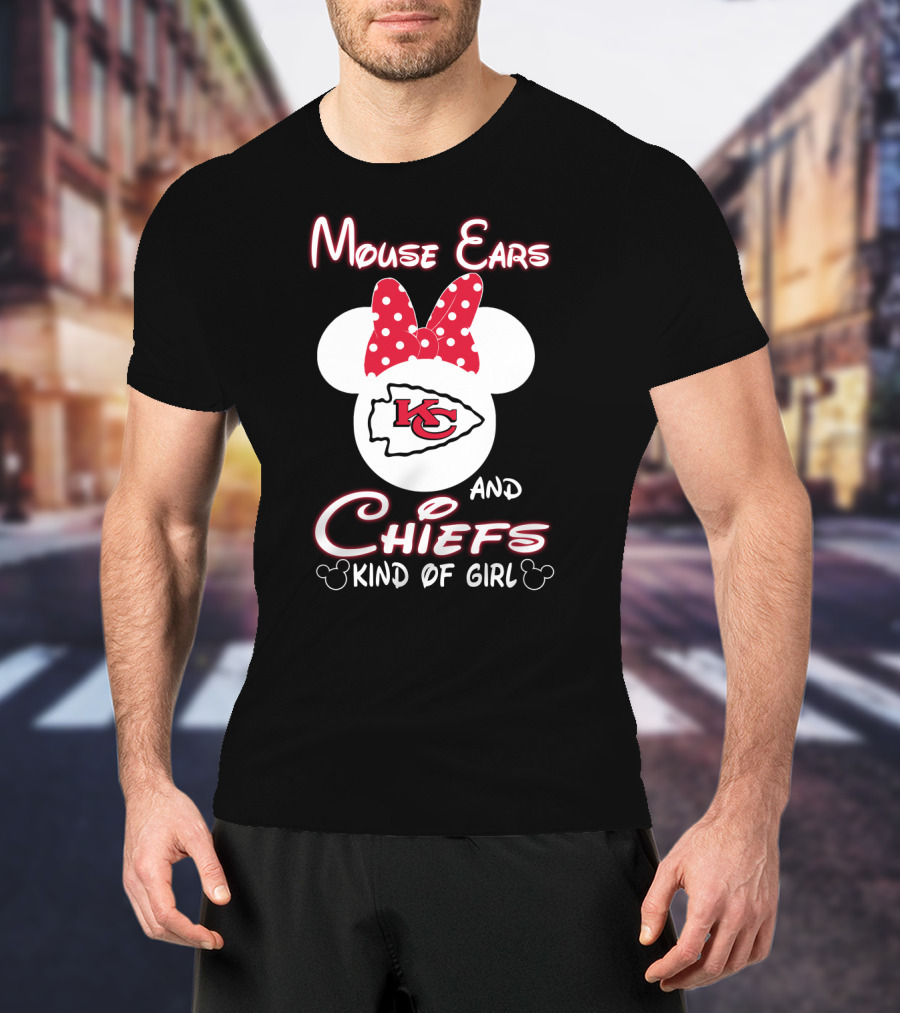Mouse Ears And Chiefs Kind Of Girl T-Shirt