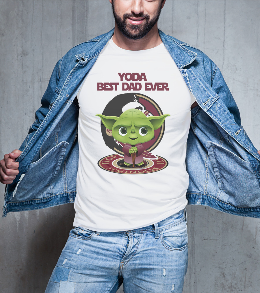 Yoda Best Dad Ever Florida State Seminoles T-Shirt