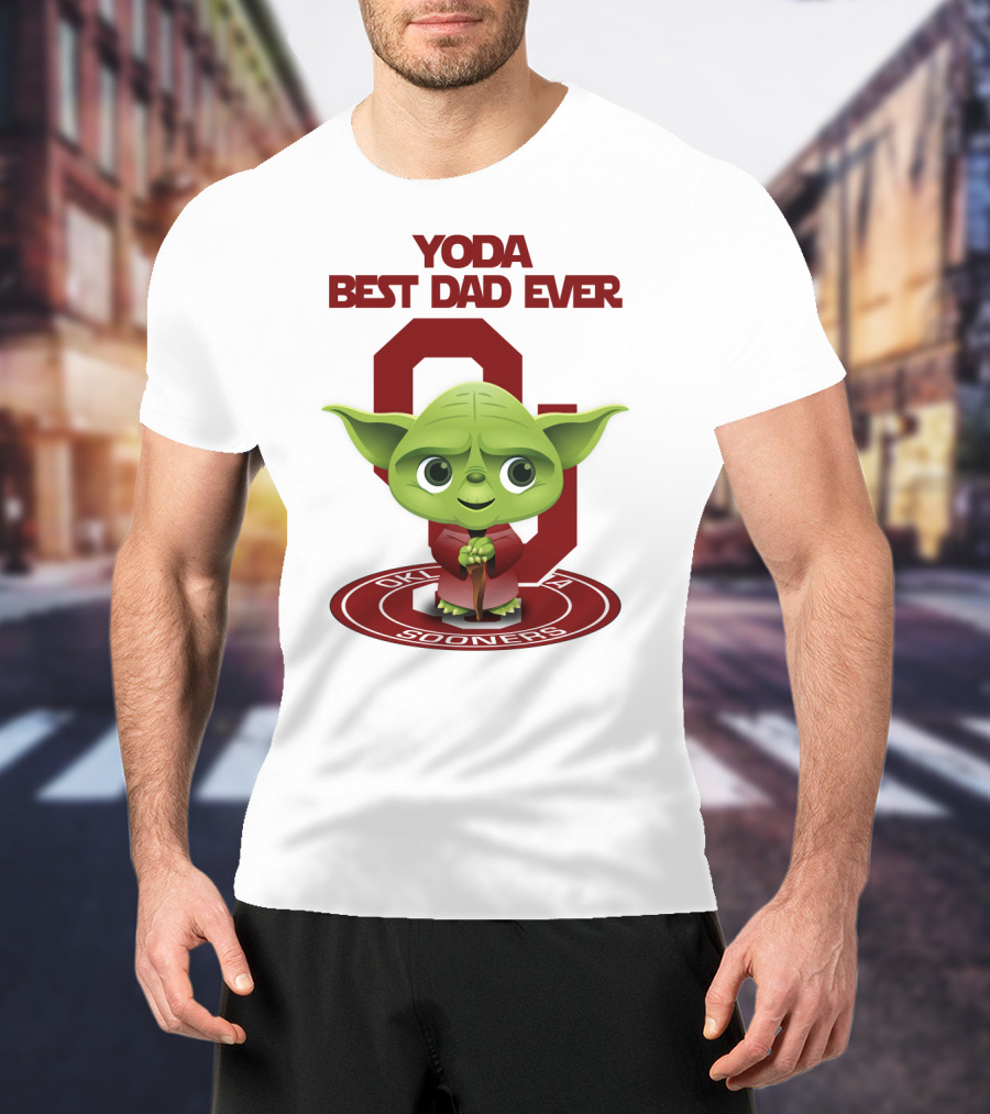 Yoda Best Dad Ever Oklahoma Sooners T-Shirt