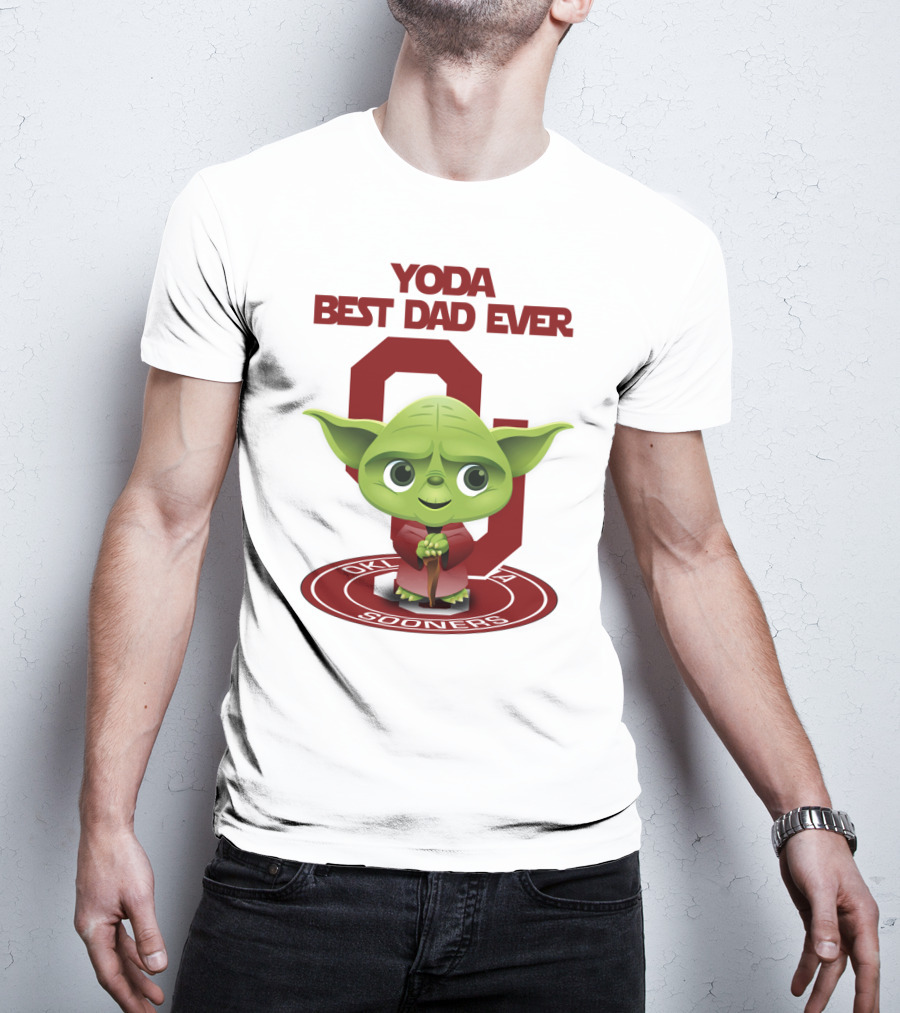 Yoda Best Dad Ever Oklahoma Sooners T-Shirt