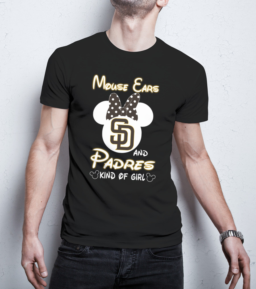 Mouse Ears And Padres Kind Of Girl T-Shirt