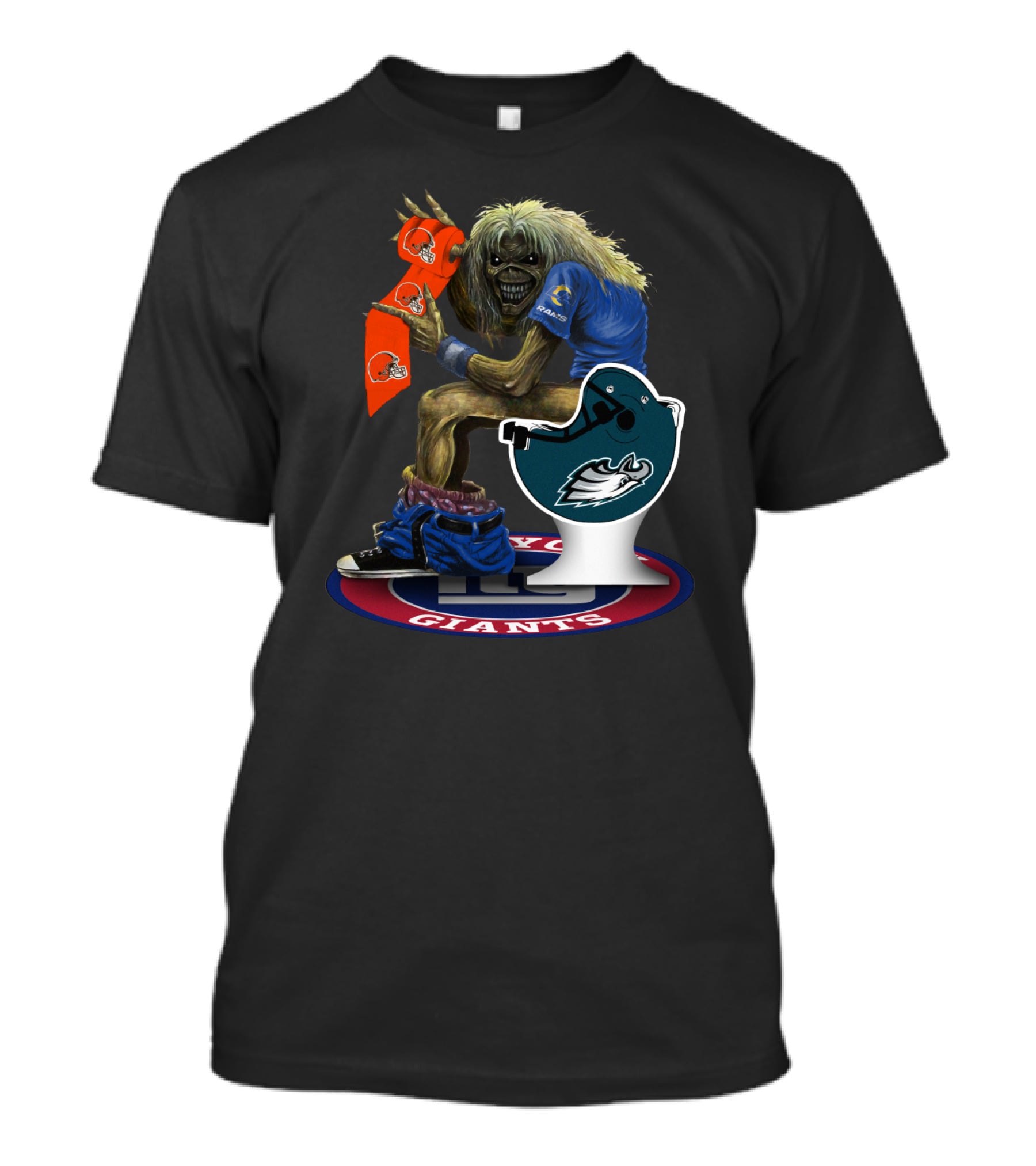 Eddie Giants Browns Eagles Nfl Rivalry T-Shirt