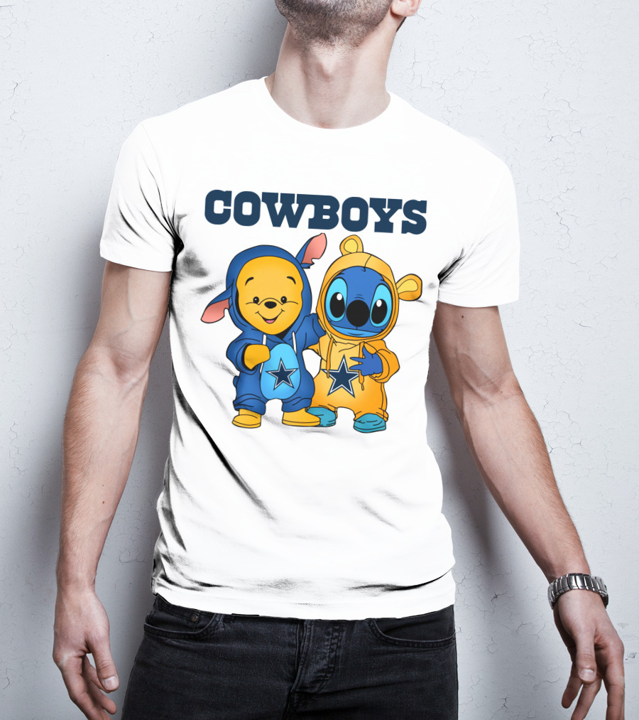 Cowboys Pooh Stitch Outfit T-Shirt