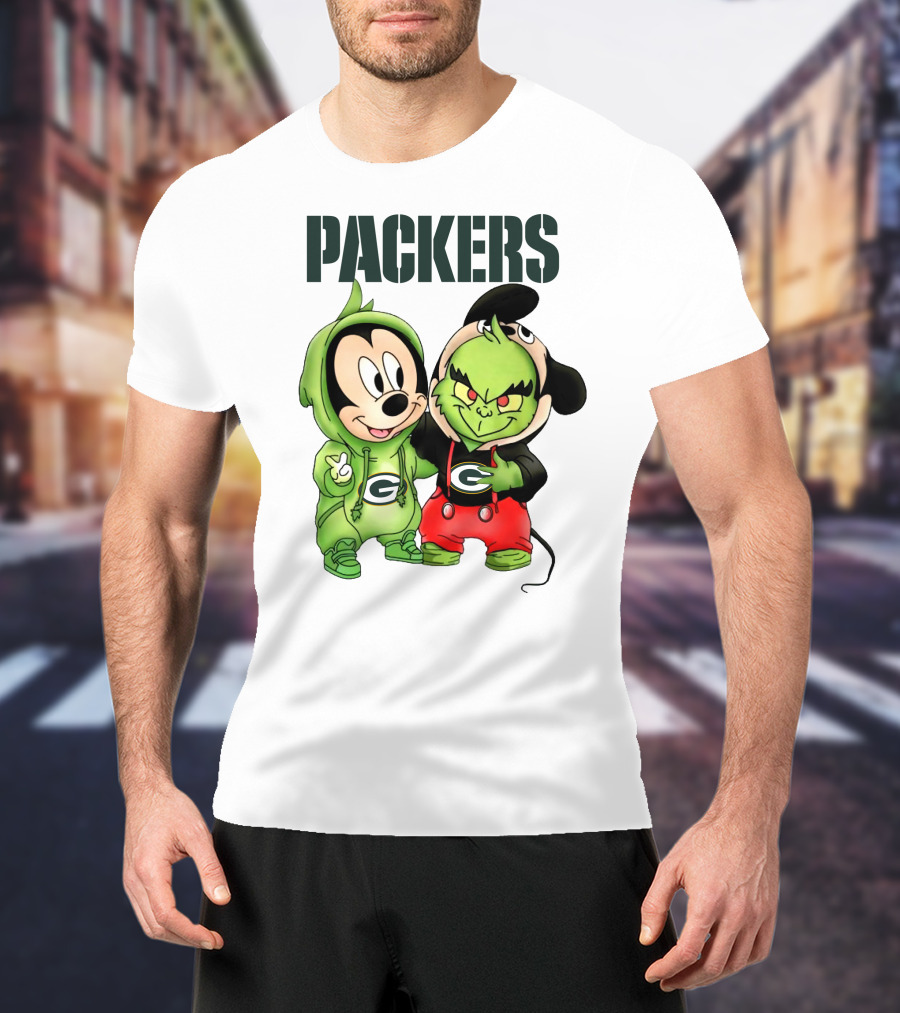 Packers Mickey And Grinch T-Shirt