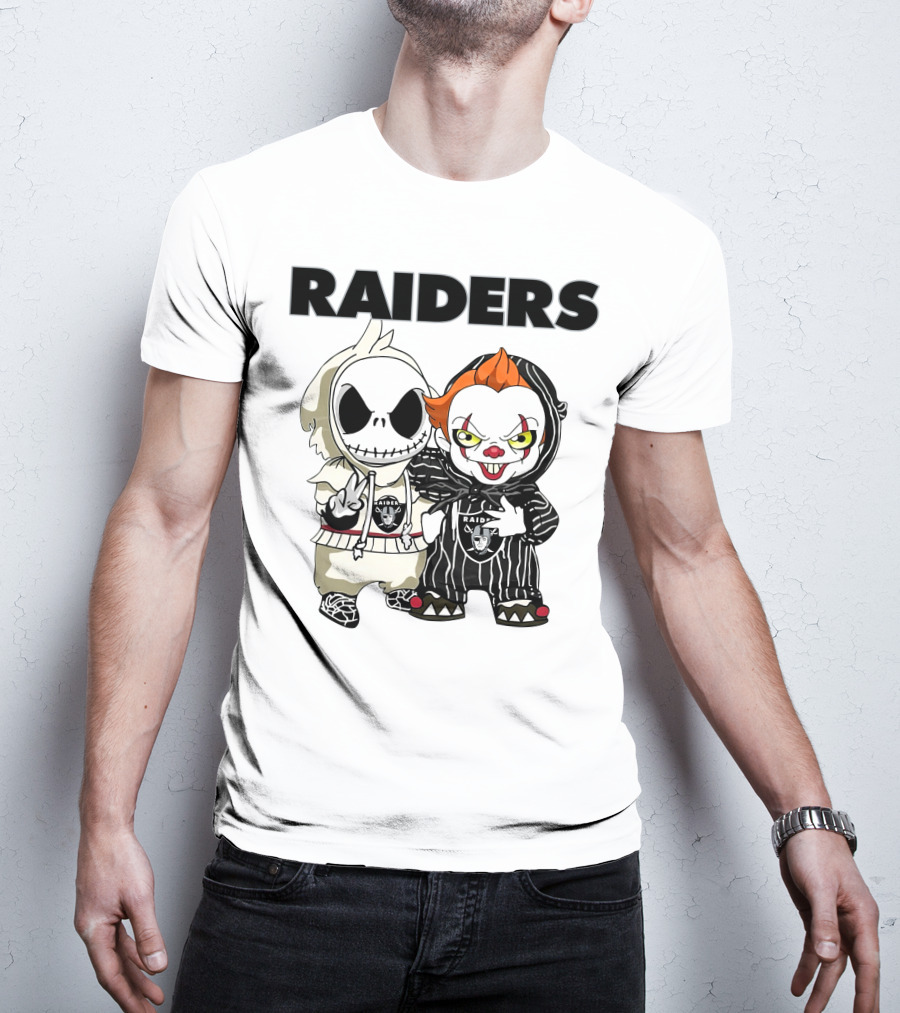 Raiders Jack-Pennywise Crossover Characters T-Shirt