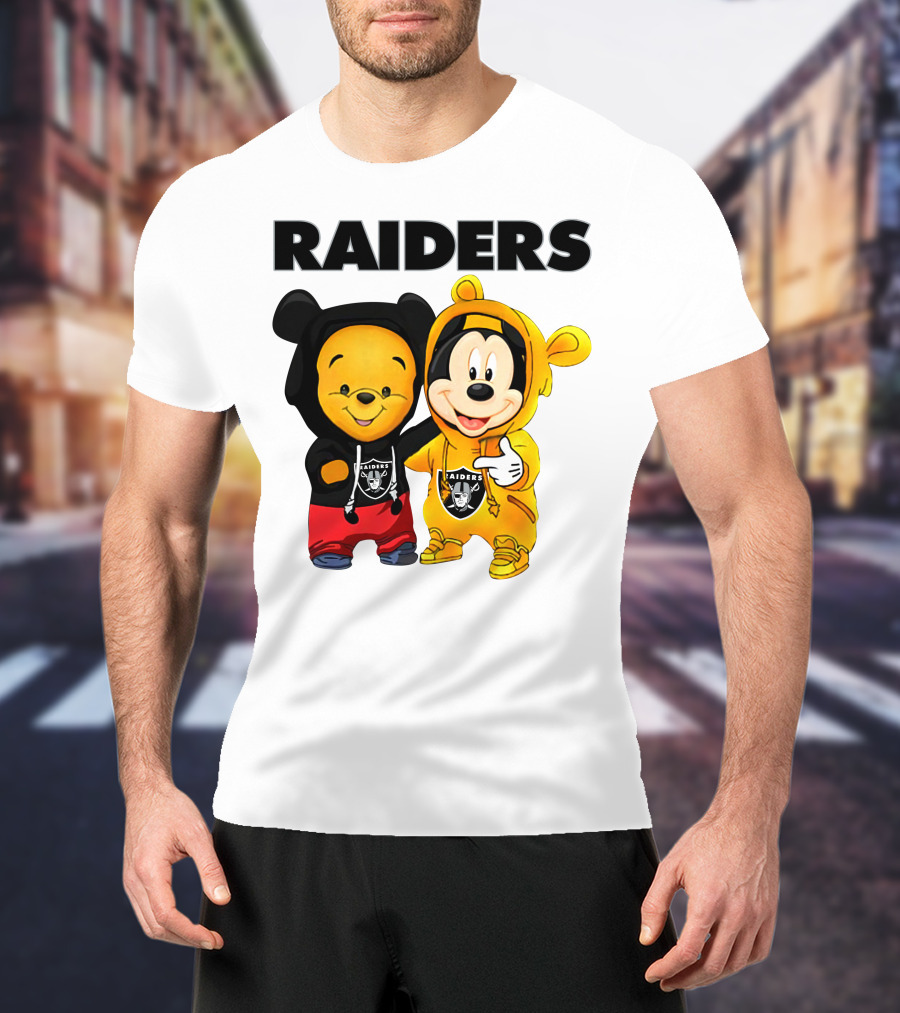 Raiders Pooh Mickey T-Shirt