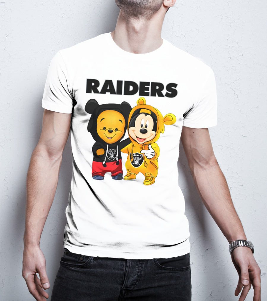 Raiders Pooh Mickey T-Shirt