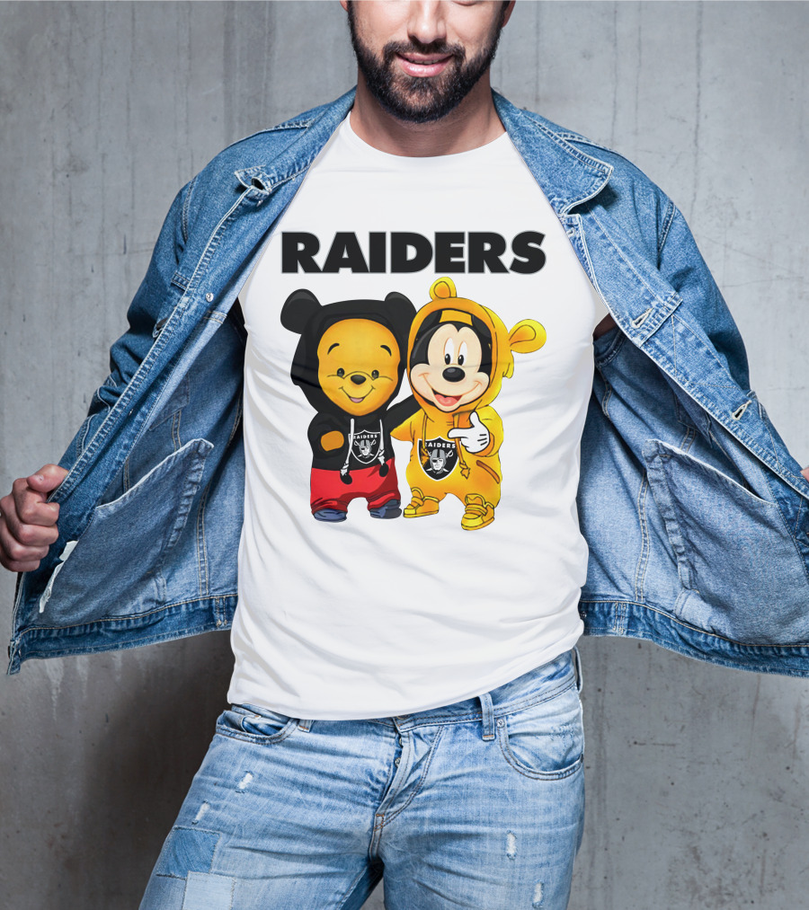 Raiders Pooh Mickey T-Shirt