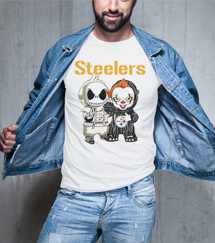Steelers Jack Pennywise Cartoon Characters T-Shirt