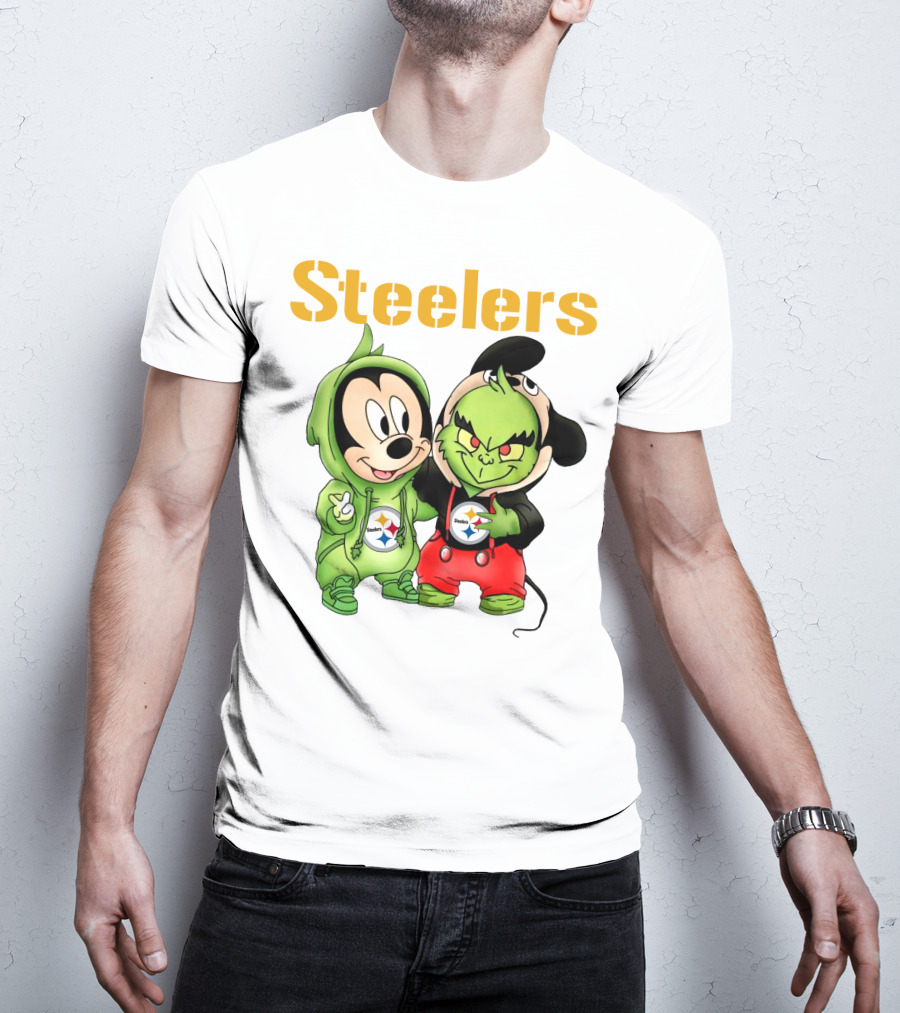 Steelers Mickey And Grinch T-Shirt