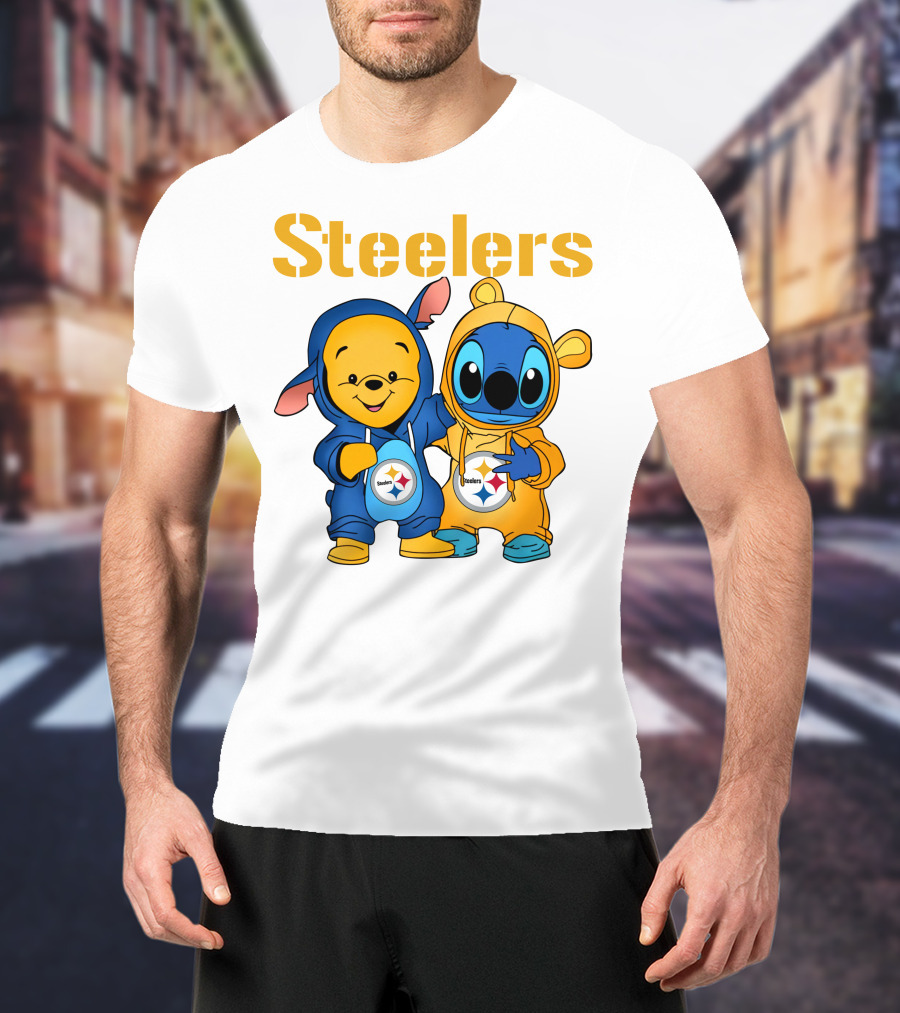 Steelers Pooh Stitch T-Shirt