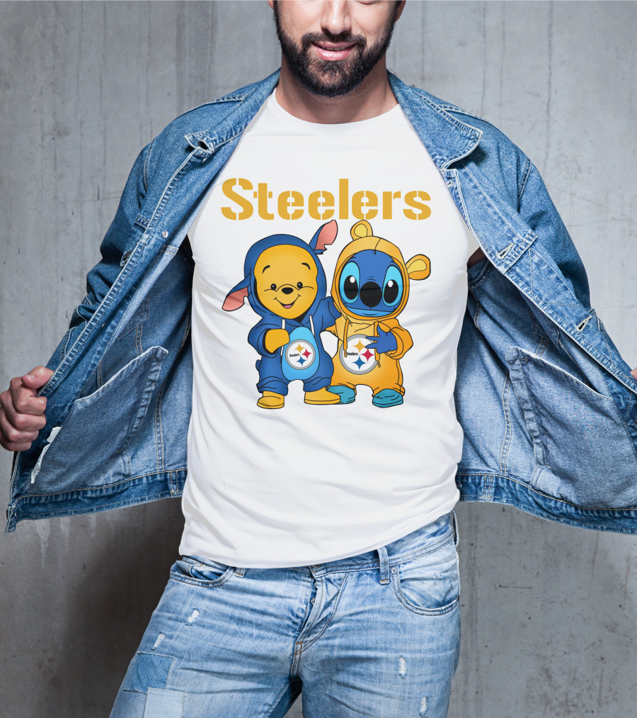 Steelers Pooh Stitch T-Shirt