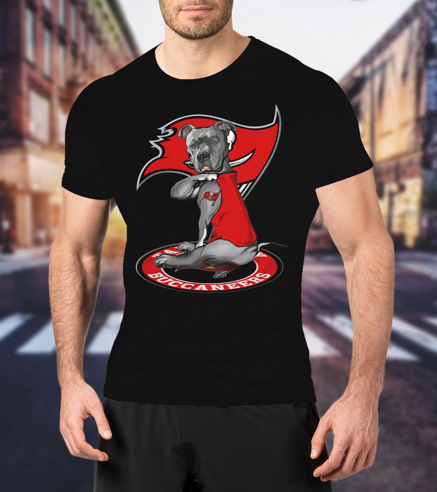 Tampa Bay Buccaneers Dog Pit Bull T-Shirt