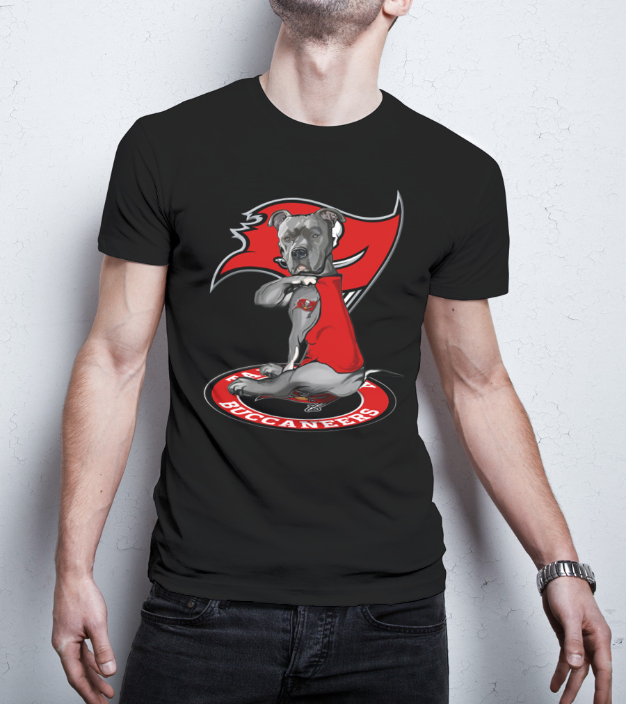 Tampa Bay Buccaneers Dog Pit Bull T-Shirt