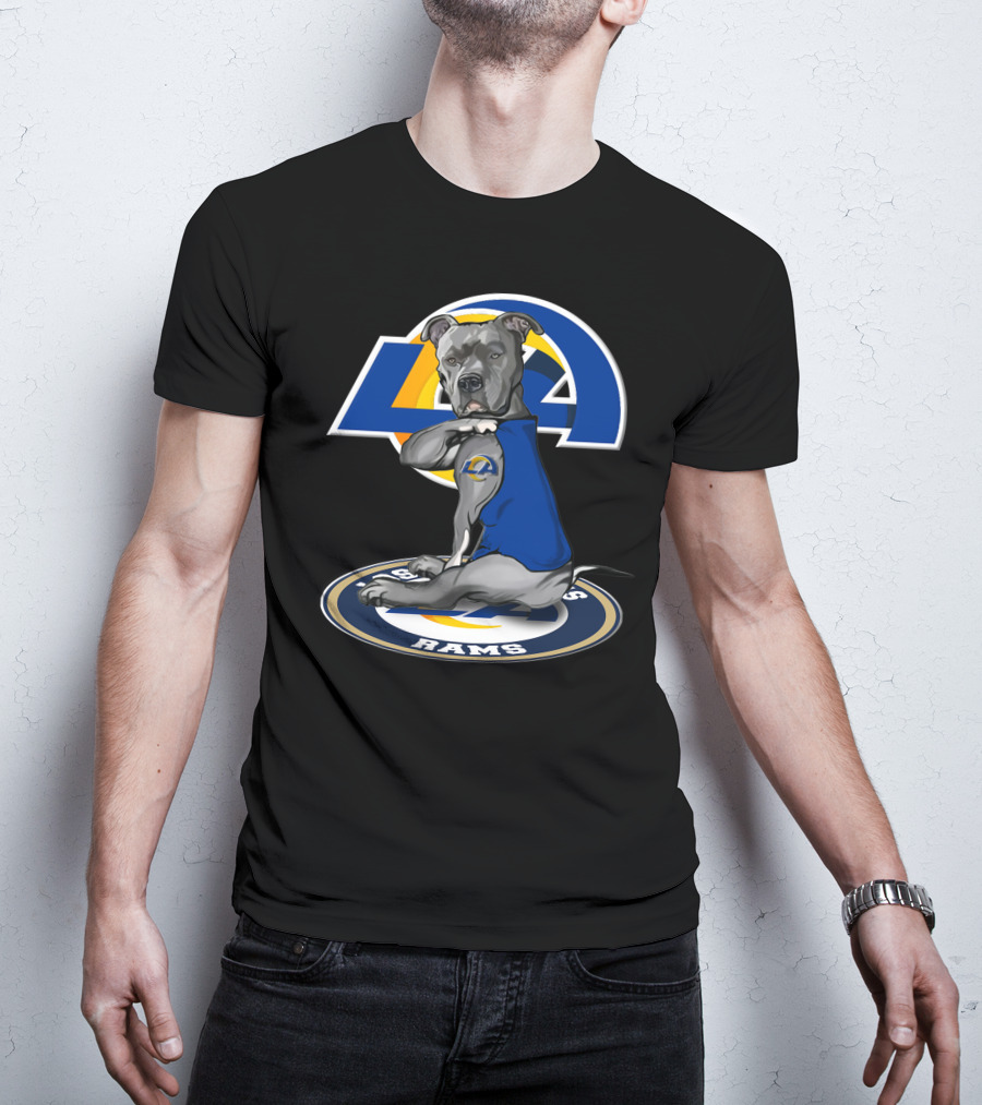 LA Rams Dog Mascot 26 Los Angeles Rams T-Shirt