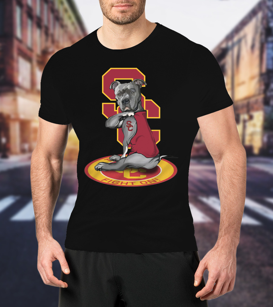 Sc Trojan Dog Fight On! T-Shirt