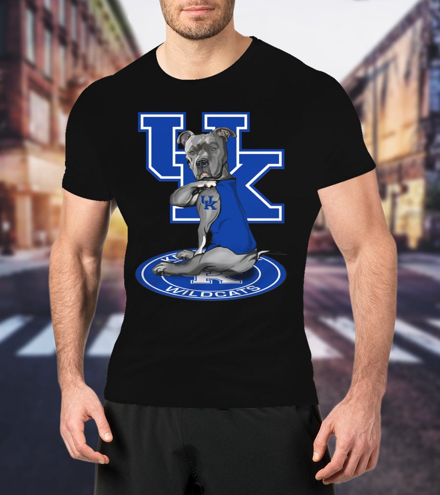 Uk Wildcats Pit Bull Mascot Tattoo Kentucky Wildcats T-Shirt