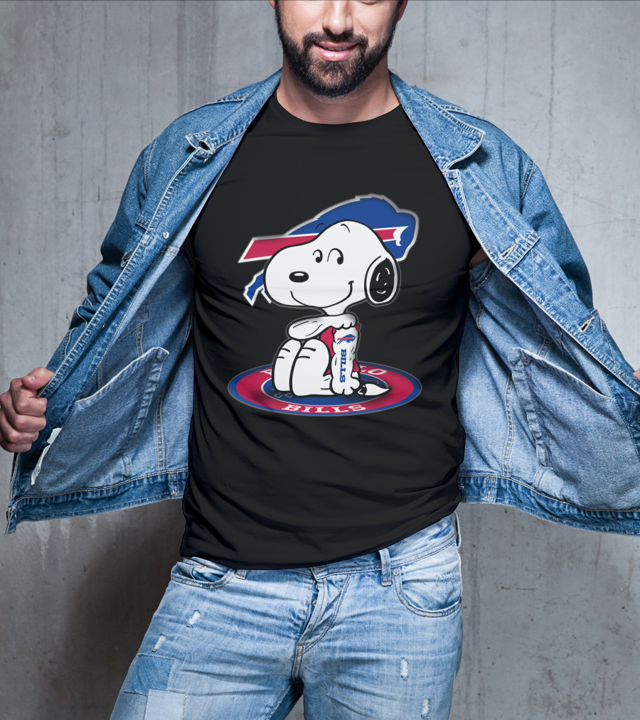 Snoopy Buffalo Bills Nfl Peanuts Collaboration T-Shirt
