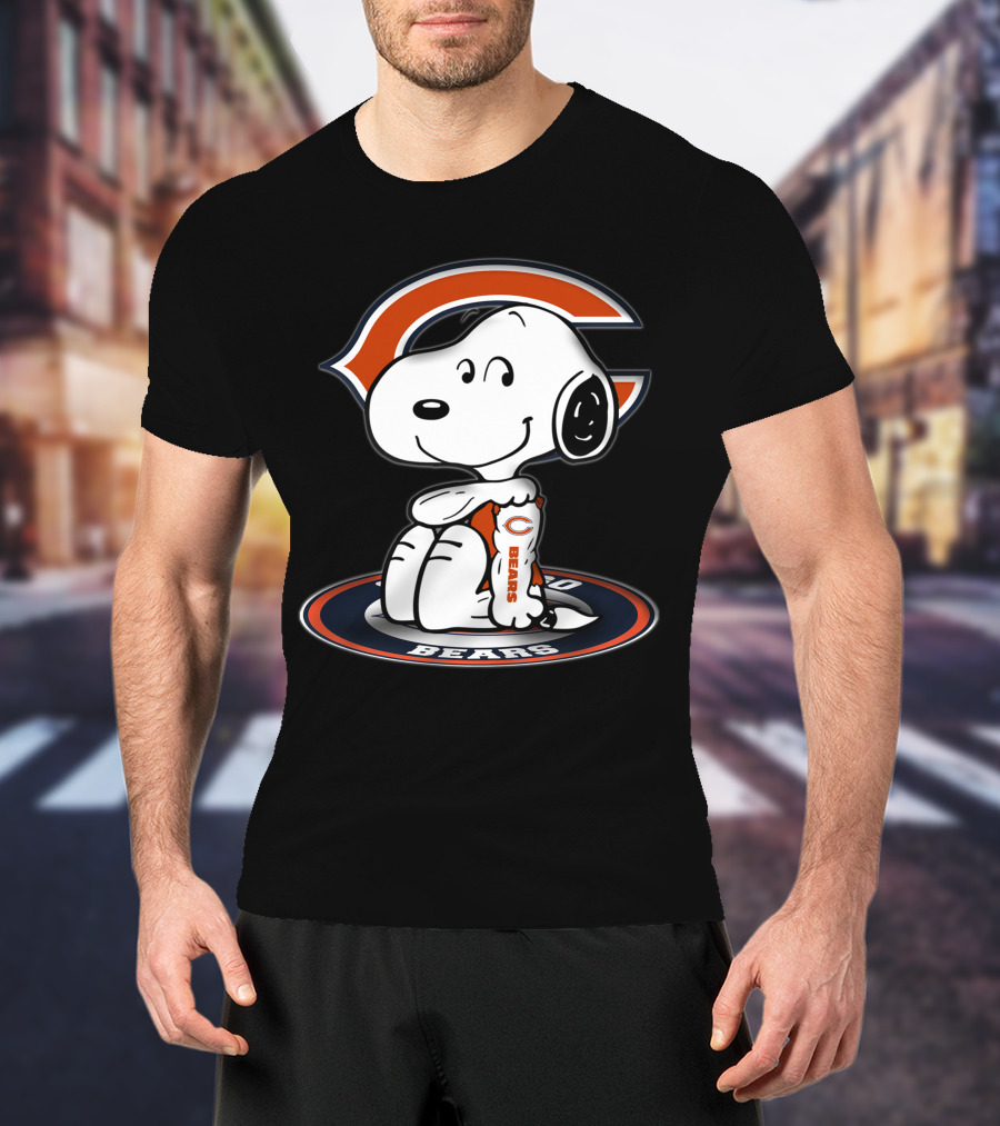 Snoopy Chicago Bears Nfl Fan Art 2006 T-Shirt