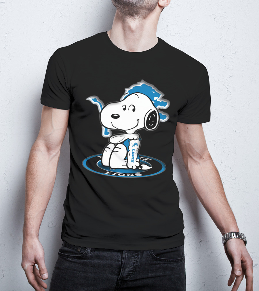 Snoopy Detroit Lions Football Peanuts Nfl Team T-Shirt