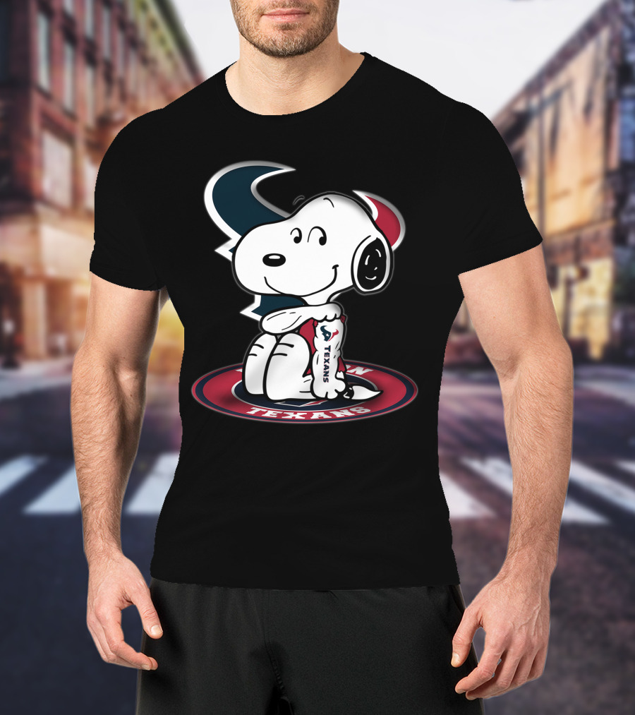 Houston Texans Snoopy Football Fan T-Shirt