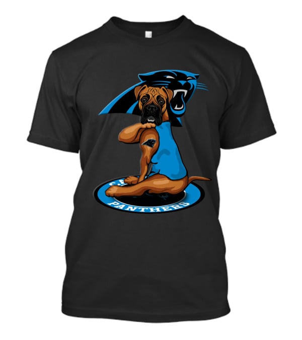 Carolina Panthers Dog Logo Style T-Shirt