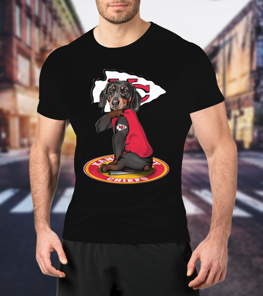 Kansas City Chiefs Dachshund Nfl Fan Gear T-Shirt