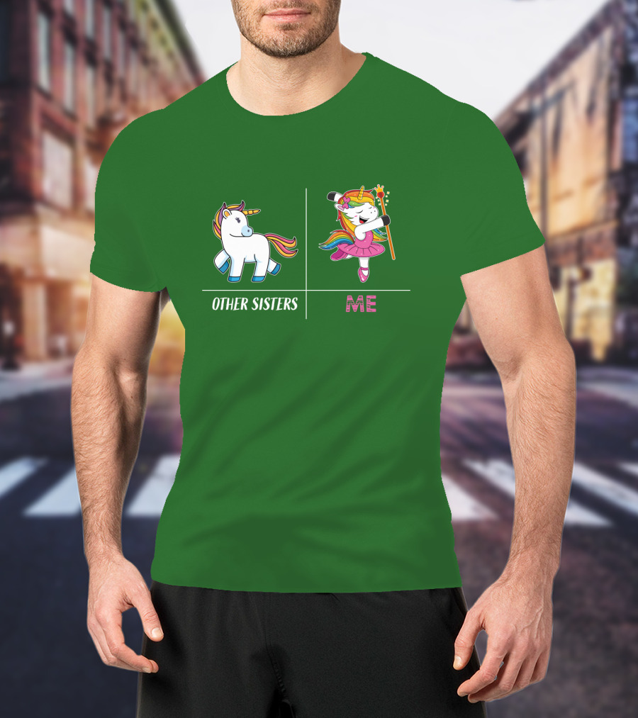 Other Sisters Me Cute Unicorn Ballerina T-Shirt