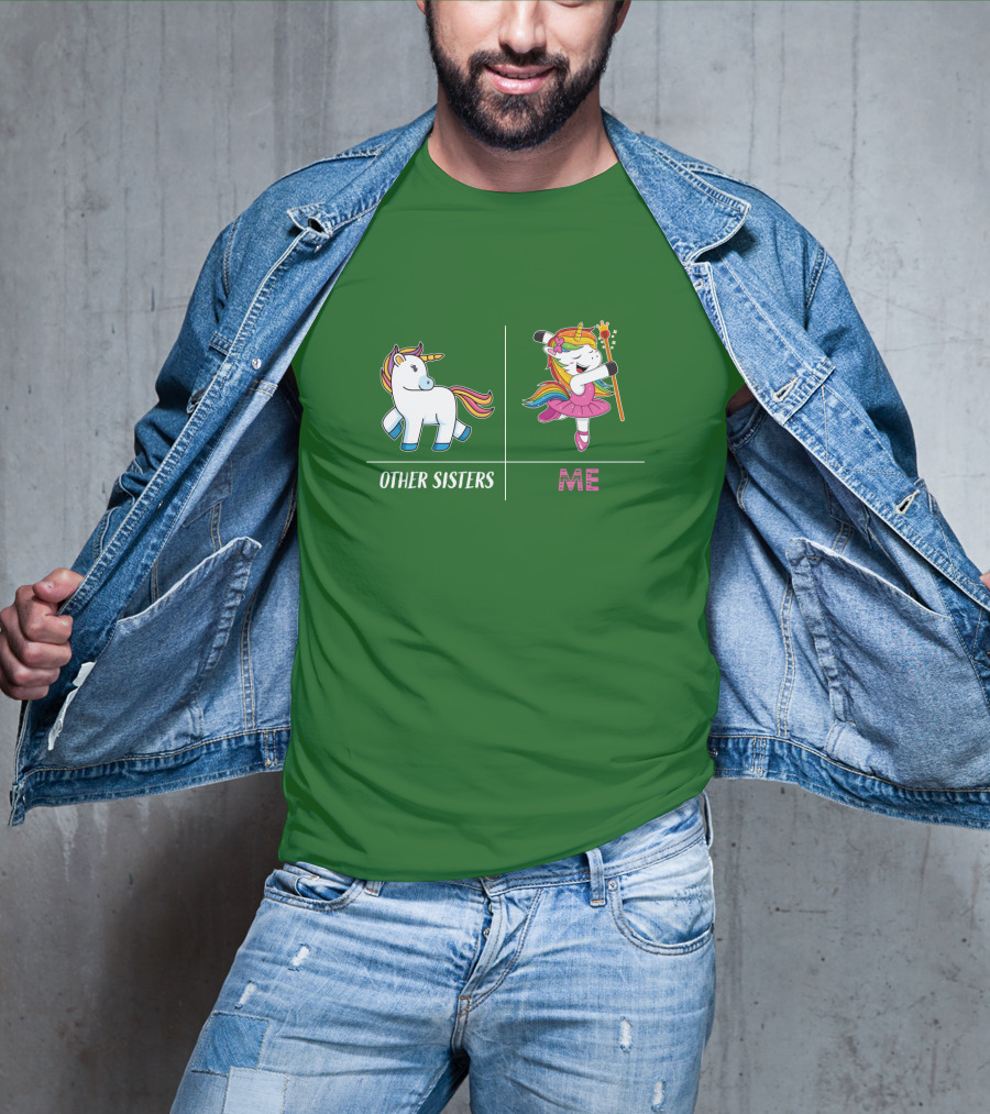 Other Sisters Me Cute Unicorn Ballerina T-Shirt