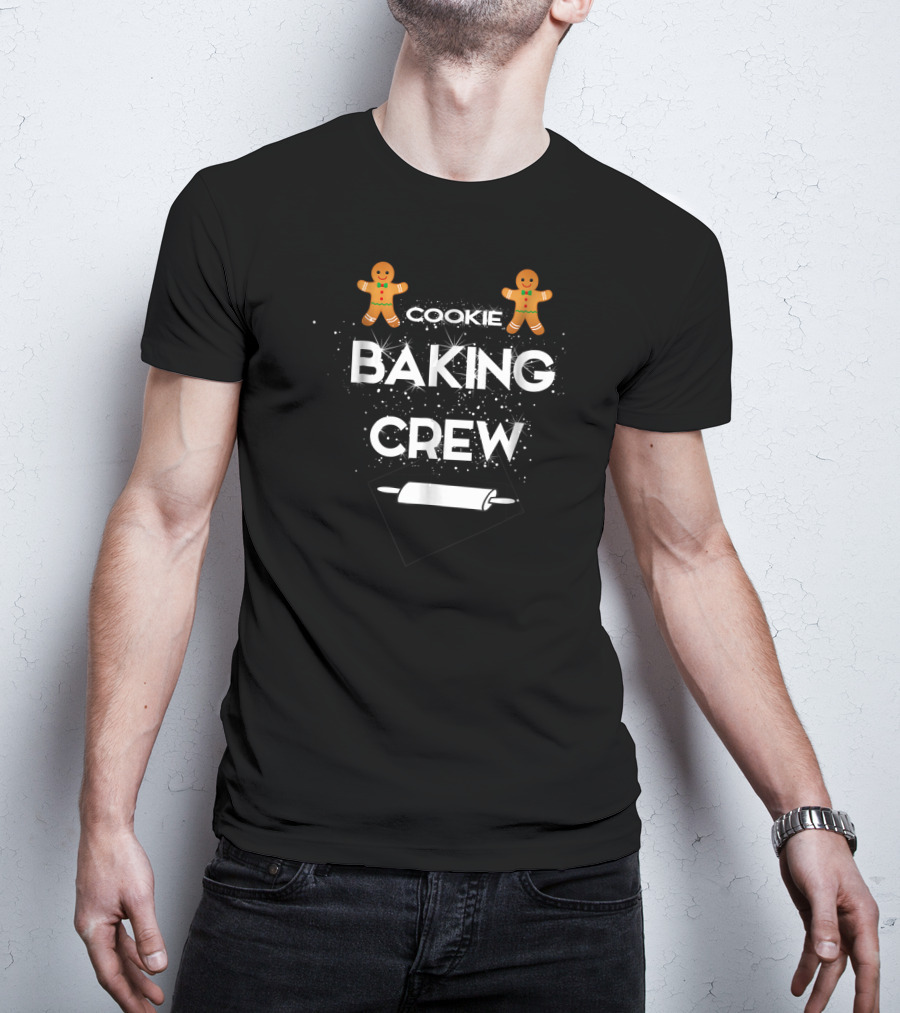 Cookie Baking Crew Gingerbread Christmas Holiday T-Shirt