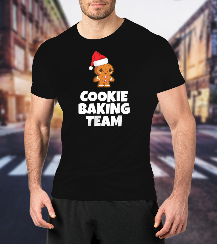 Cookie Baking Team Gingerbread Santa Hat T-Shirt