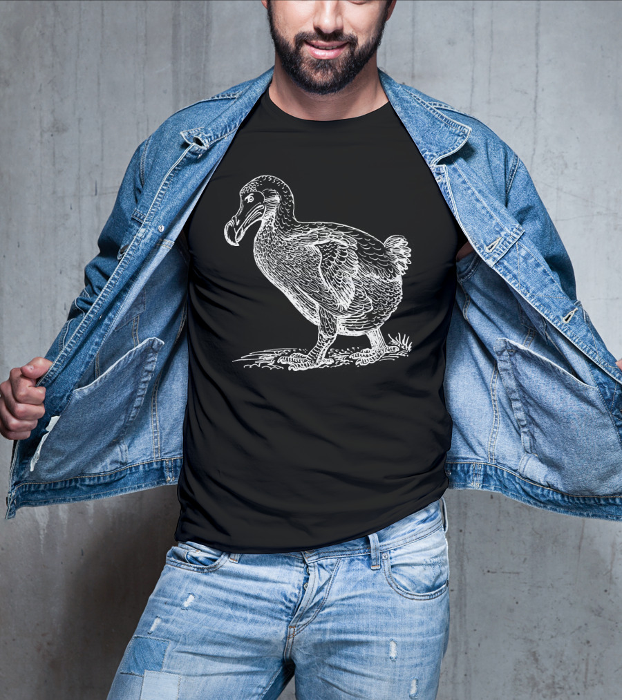 Cool Extinct Dodo Bird Fun Hipster T-Shirt