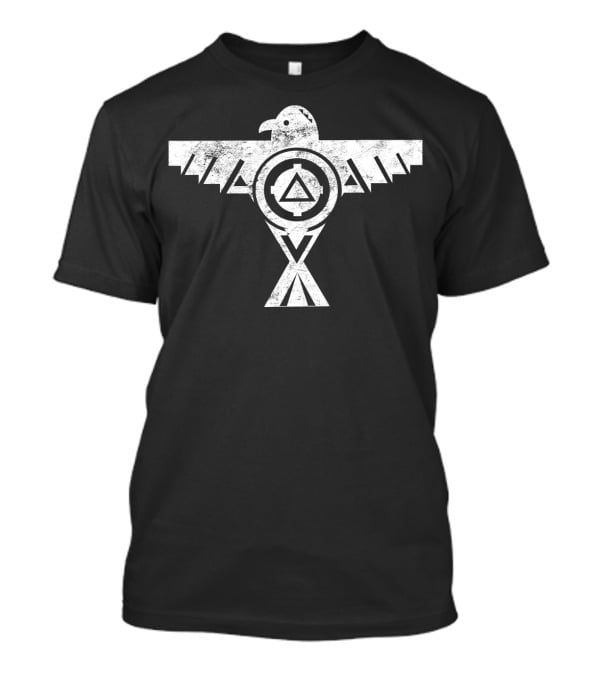 Cool Native American Sacred Bird Symbol Thunder Bird Shape T-Shirt