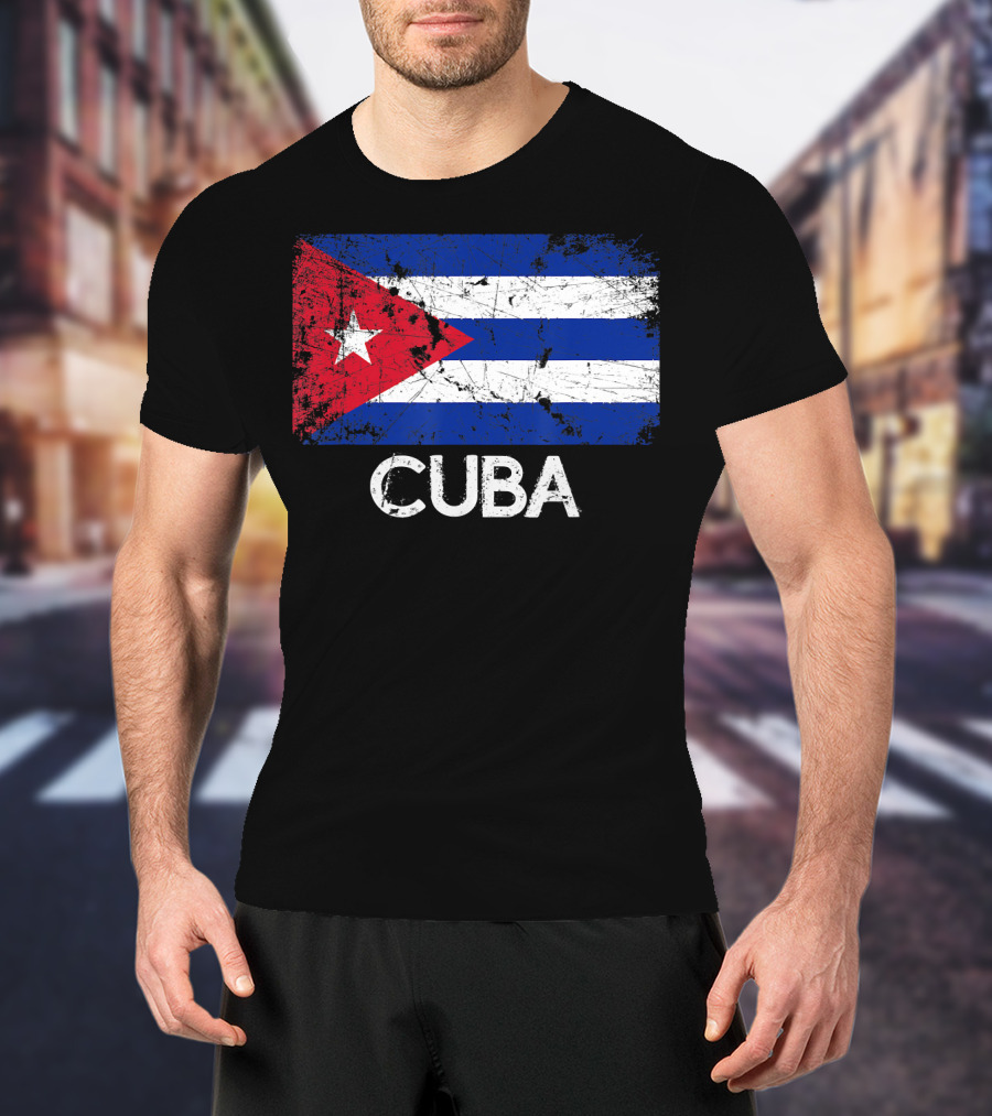 Cuban Flag Vintage Cuba T-Shirt