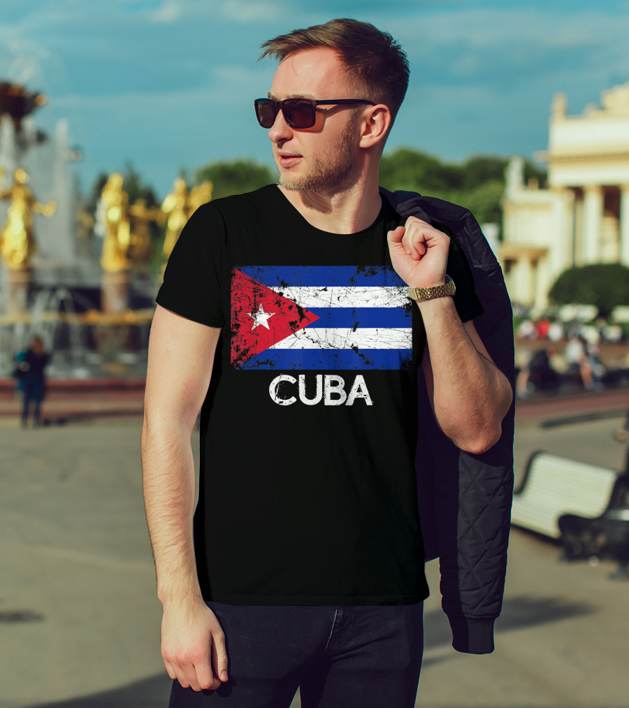 Cuban Flag Vintage Cuba T-Shirt