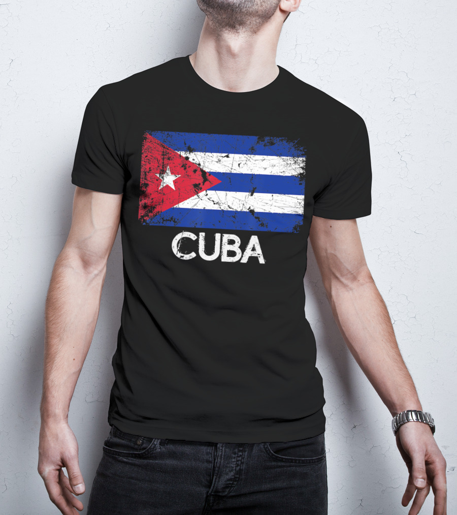 Cuban Flag Vintage Cuba T-Shirt