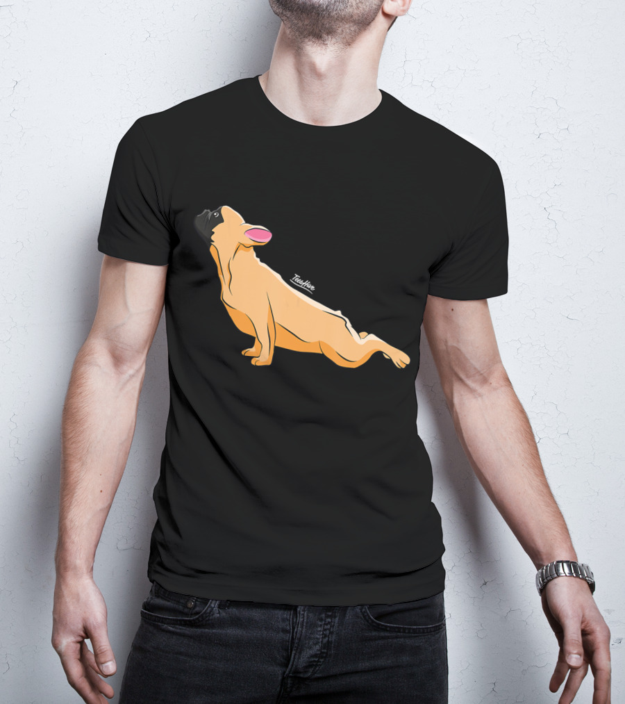 Cute French Bulldog Yoga Funny Bull Teeshine T-Shirt